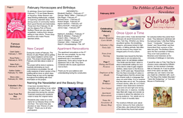 The Pebbles of Lake Phalen Newsletter