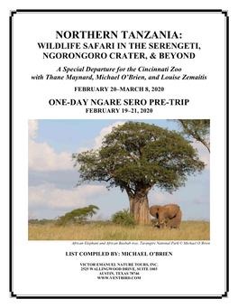 Northern Tanzania: Wildlife Safari in the Serengeti, Ngorongoro Crater, & Beyond