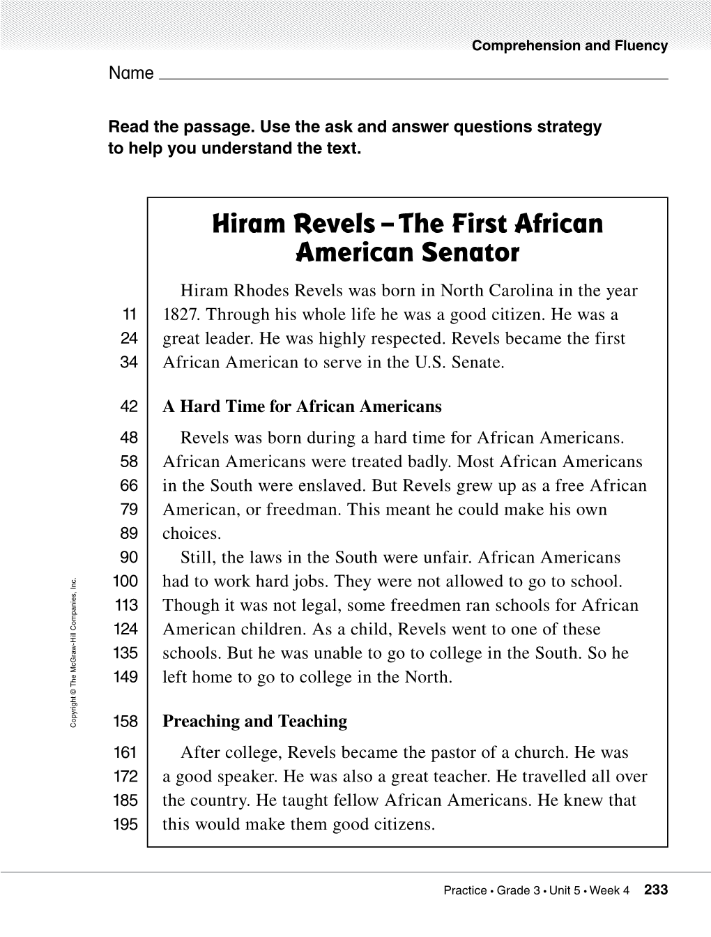 Hiram Revels—The First African American Senator Hiram Rhodes Revels Was ...