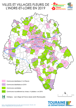 Villes Et Villages Fleuris De L'indre-Et-Loire En 2019