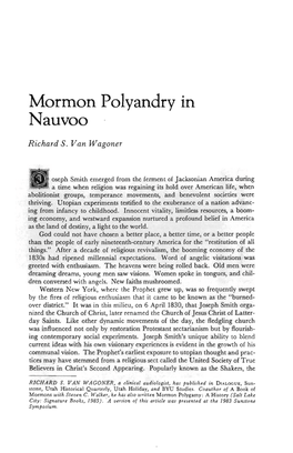 Mormon Polyandry in Nauvoo