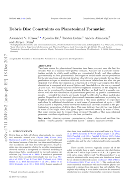 Debris Disc Constraints on Planetesimal Formation