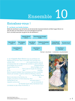 Ensemble 10 Entraînez-Vous ! 1 Les Renoir, Une Famille D’Artistes