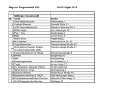 Magazin: Programmheft VHS VHS Frühjahr 2019 Göttingen