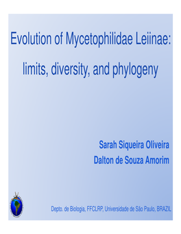 Evolution of Mycetophilidae Leiinae: Limits, Diversity, and Phylogeny