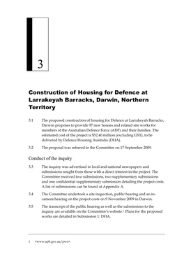 Chapter 3: Defence Housing at Larrakeyah Barracks