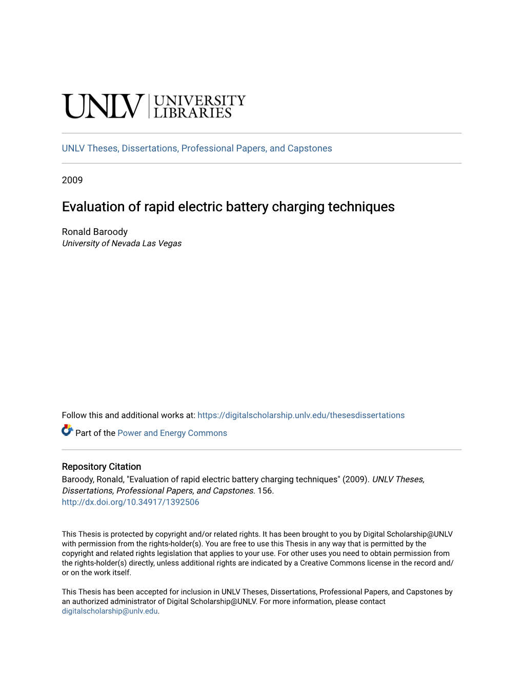 Evaluation of Rapid Electric Battery Charging Techniques