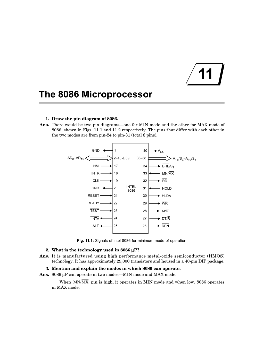 The 8086 Microprocessor