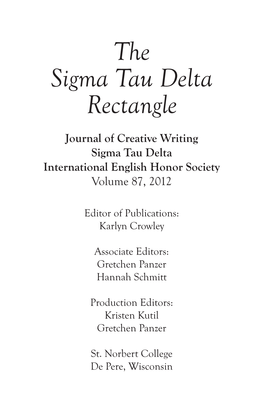 The Sigma Tau Delta Rectangle