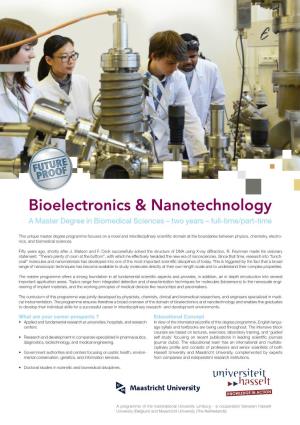 Bioelectronics & Nanotechnology