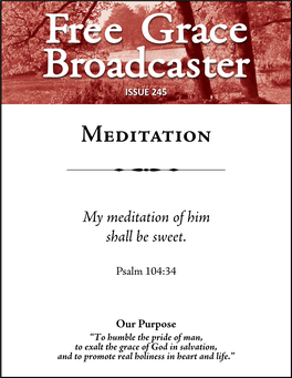 Meditation Free Grace Broadcaster Issue