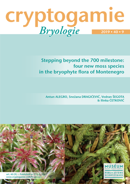 Four New Moss Species in the Bryophyte Flora of Montenegro
