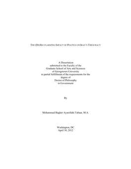 Doctoral Dissertation Mohammad