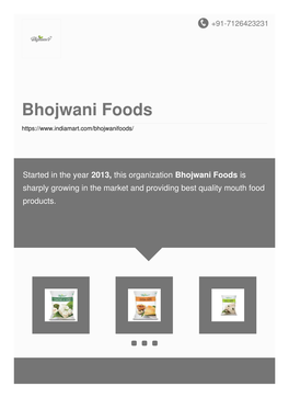 Bhojwani Foods