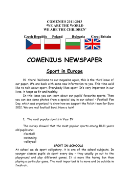 Comenius Newspaper
