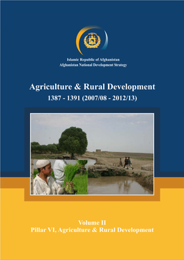 Agriculture & Rural Development Sector Strategy