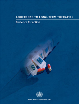 Adherence to Long-Term Therapies: Evidence for Action