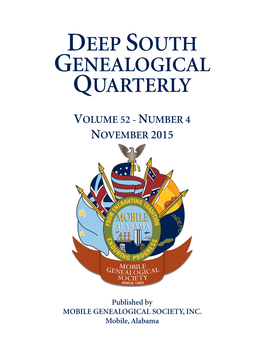 Deep South Genealogical Quarterly