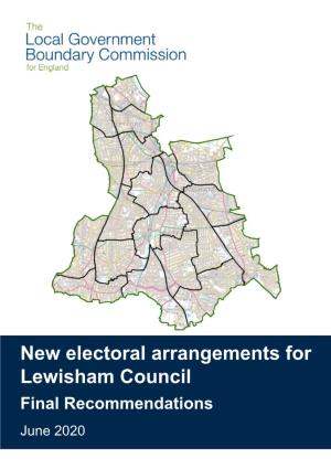 New Electoral Arrangements for Lewisham Council