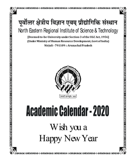 Academic Calendar January-May 2020