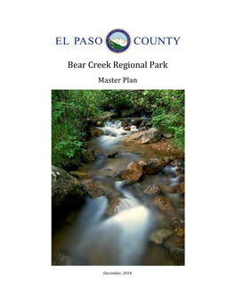 Bear Creek Regional Park Master Plan