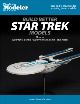 STAR TREK MODELS How to Add Decal Panels • Add Color and Camo • and More!