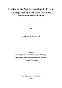A Comparison of the Works of Ayi Kwei Armah and Nicolás Guillén