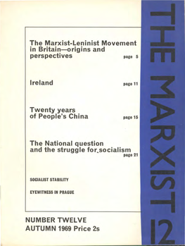 The Marxist-Leninist Movement in Britain-Origins and Perspectives Page 5