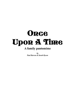 Once Upon a Time a Family Pantomime