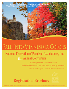 Fall Into Minnesota Colors National Federation of Paralegal Associations, Inc