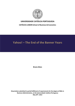 Yahoo! – the End of the Banner Years