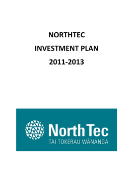 Northtec Investment Plan 2011-2013