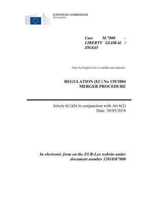 Case M.7000 - LIBERTY GLOBAL / ZIGGO