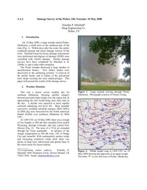 4 A.2 Damage Survey of the Picher, OK Tornado: 10 May 2008