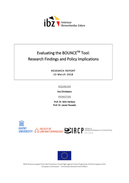 Evaluating the BOUNCE Tool: Research Findings and Policy Implications