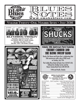 Blues Notes July 2016
