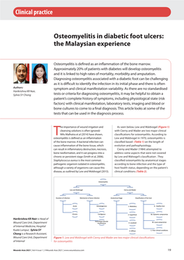 Osteomyelitis in Diabetic Foot Ulcers: the Malaysian Experience