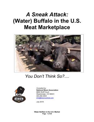 (Water) Buffalo in the US Meat Marketplace