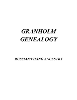 Russian Viking and Royal Ancestry