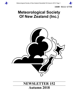 Meteorological Society of New Zealand (Inc.)
