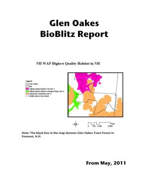 Glenn Oakes Bioblitz Report