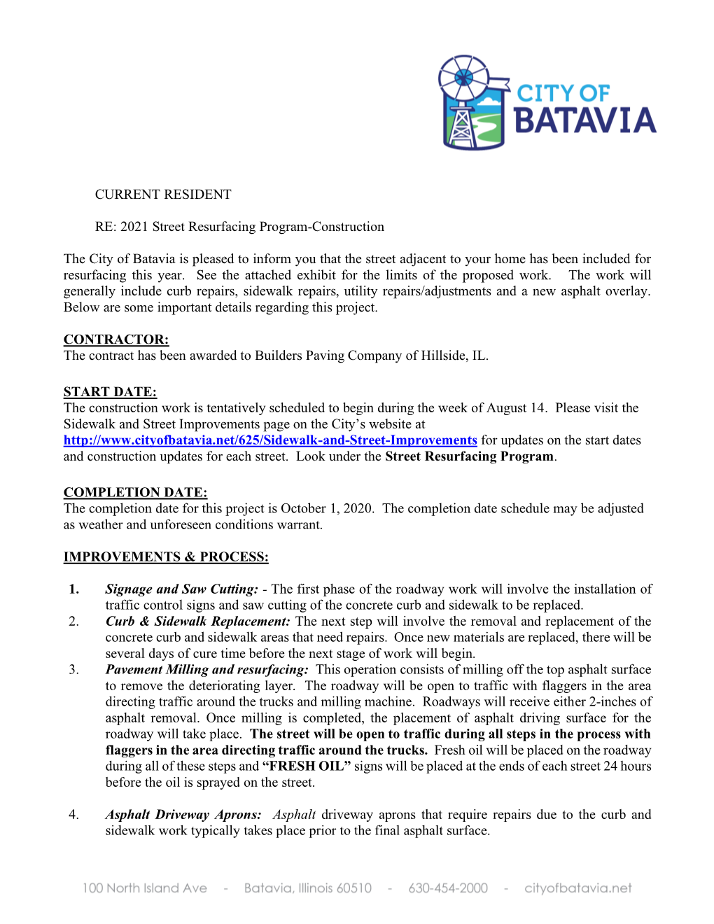 Construction Notice