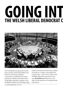 The Welsh Liberal Democrat Coalition Experience, 2000–2003