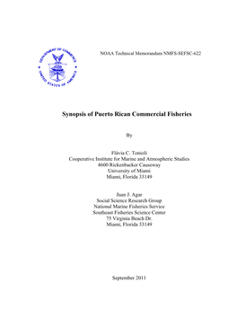 Synopsis of Puerto Rican Commercial Fisheries