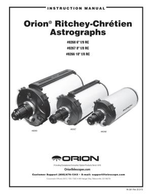 Orion® Ritchey-Chrétien Astrographs