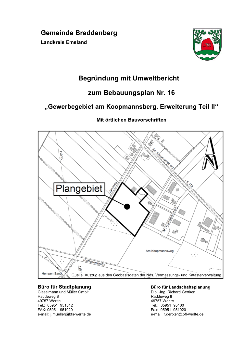Gemeinde Breddenberg Landkreis Emsland