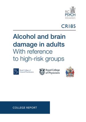 Alcohol and Brain Damage in Adults with Reference to High-Risk Groups