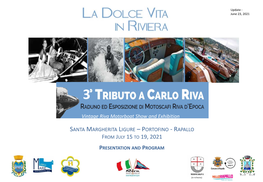 Santa Margherita Ligure – Portofino - Rapallo from July 15 to 19, 2021