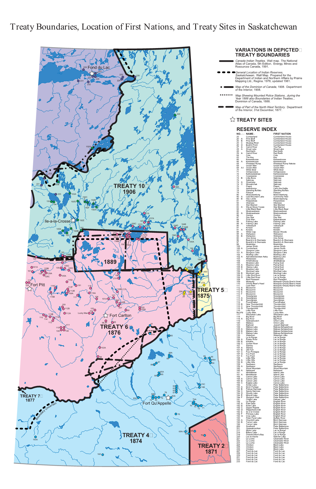 Treaty Boundaries Map for Saskatchewan - DocsLib