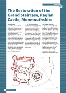 The Restoration of the Grand Staircase, Raglan Castle, Monmouthshire